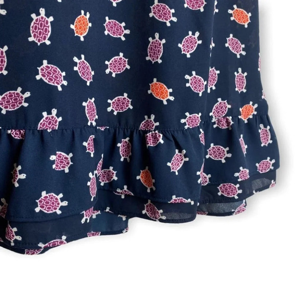 maison Jules Blue Turtle Pattern Sleeveless Top - Picture 4 of 6